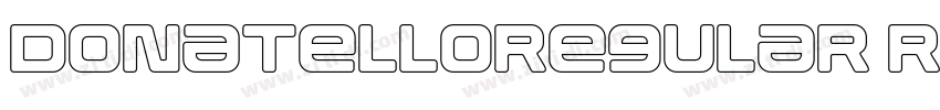 DonatelloRegular Reg字体转换